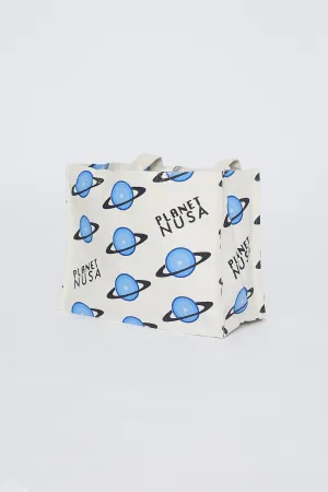 GYM BAG BLUE GRADIENT PLANETS