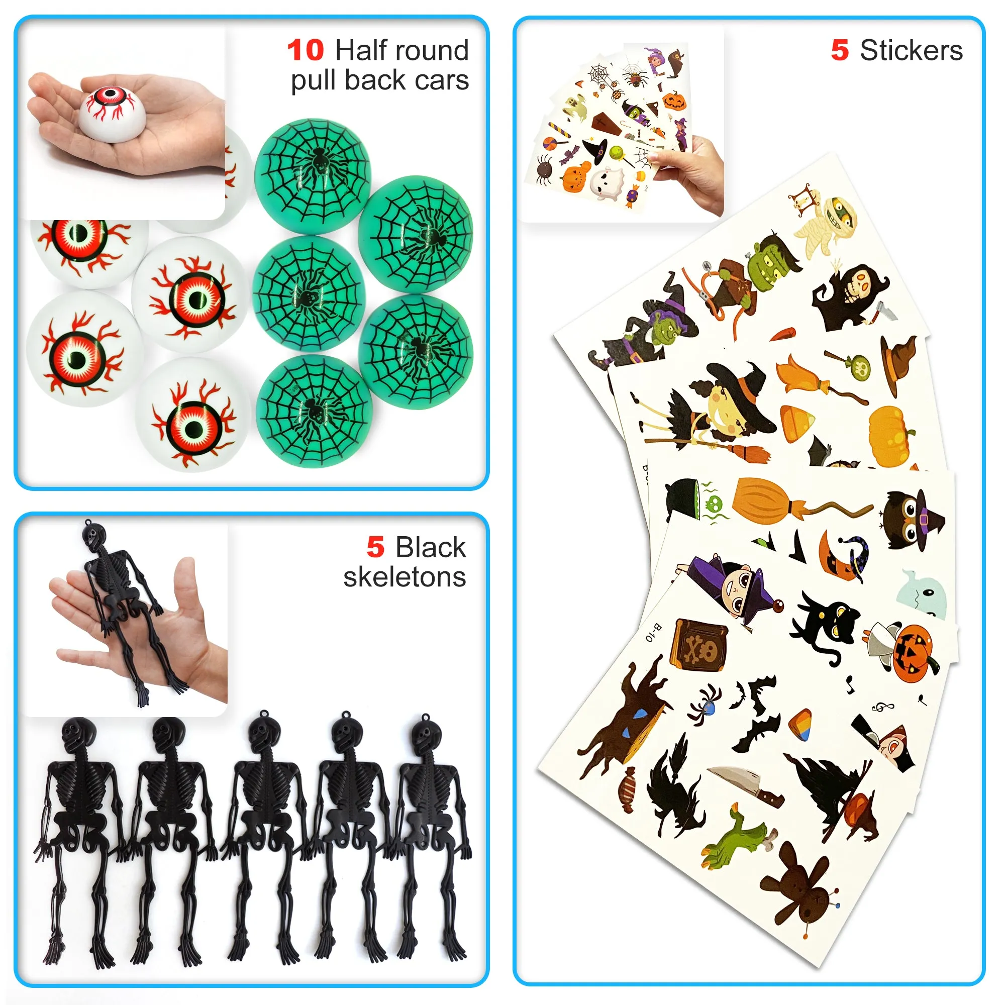 Halloween Party Favors Trinkets Kids - Carnival Prizes Toys Bulk - Pinata Filler Toy Assortment - Halloween Treats - Classroom Treasure Chest Boys Gir