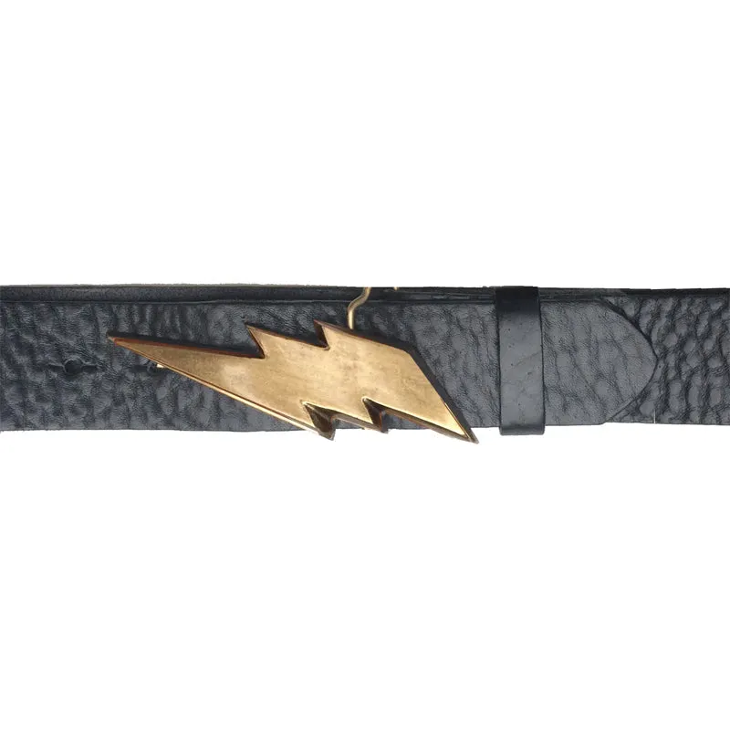 Lightning Bolt Belt - Black