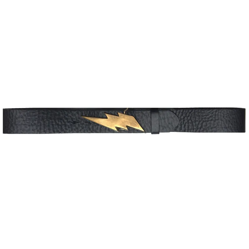 Lightning Bolt Belt - Black