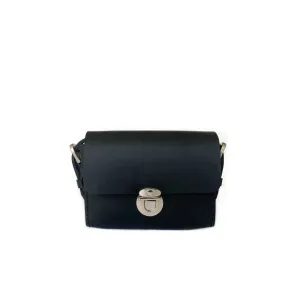 Nappa Dori Black Saddle Mini Sling
