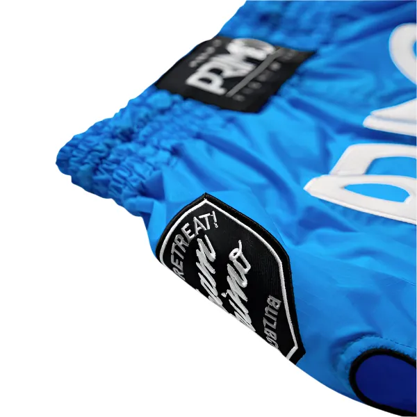 Primo Muay Thai Shorts Super Nylon Blue Jay