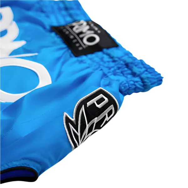 Primo Muay Thai Shorts Super Nylon Blue Jay