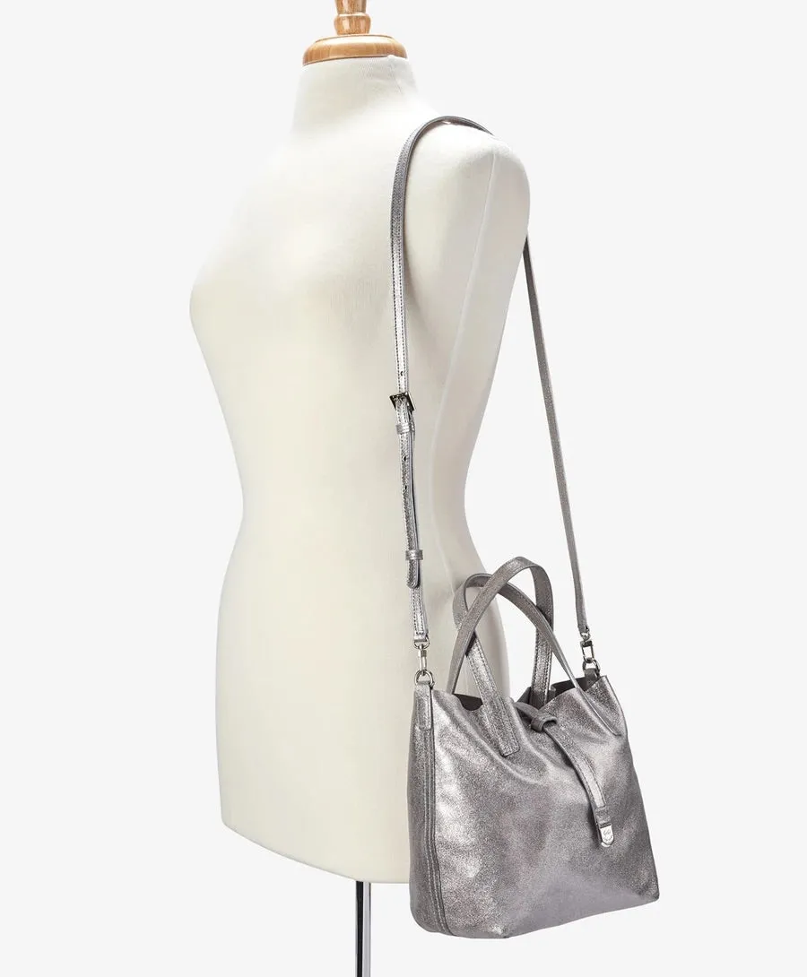 Reversible Mini Metallic Tote