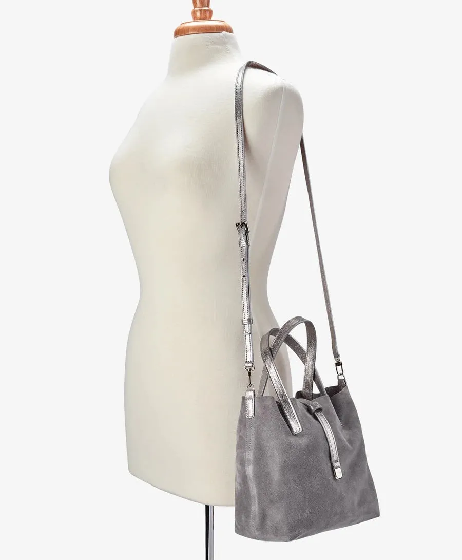 Reversible Mini Metallic Tote