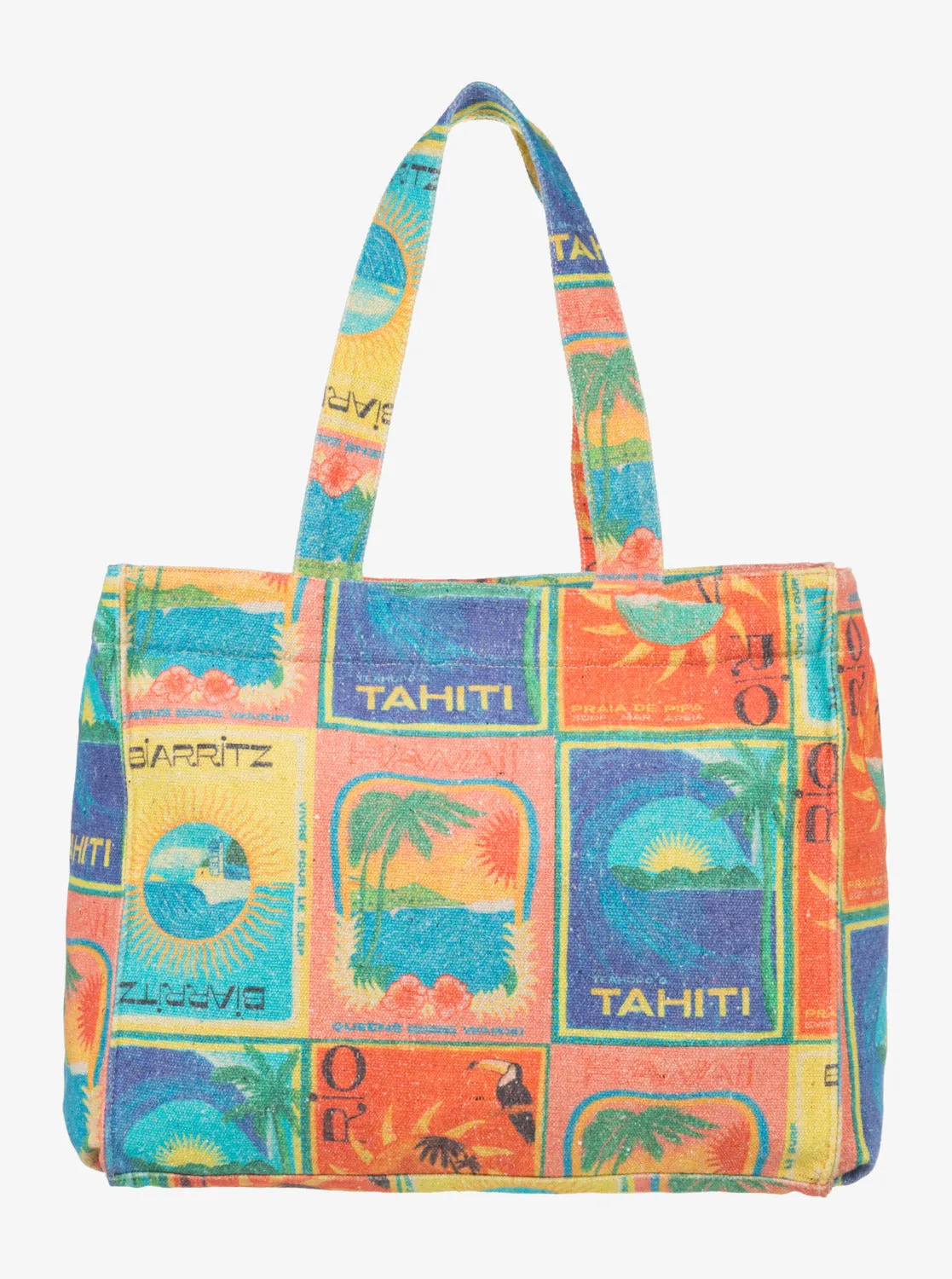 Roxy Women's Atlas Tote Bag Atlas Print ERJBT03417-XBYR