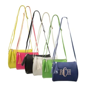 Vegan Leather Crossbody with Tassel