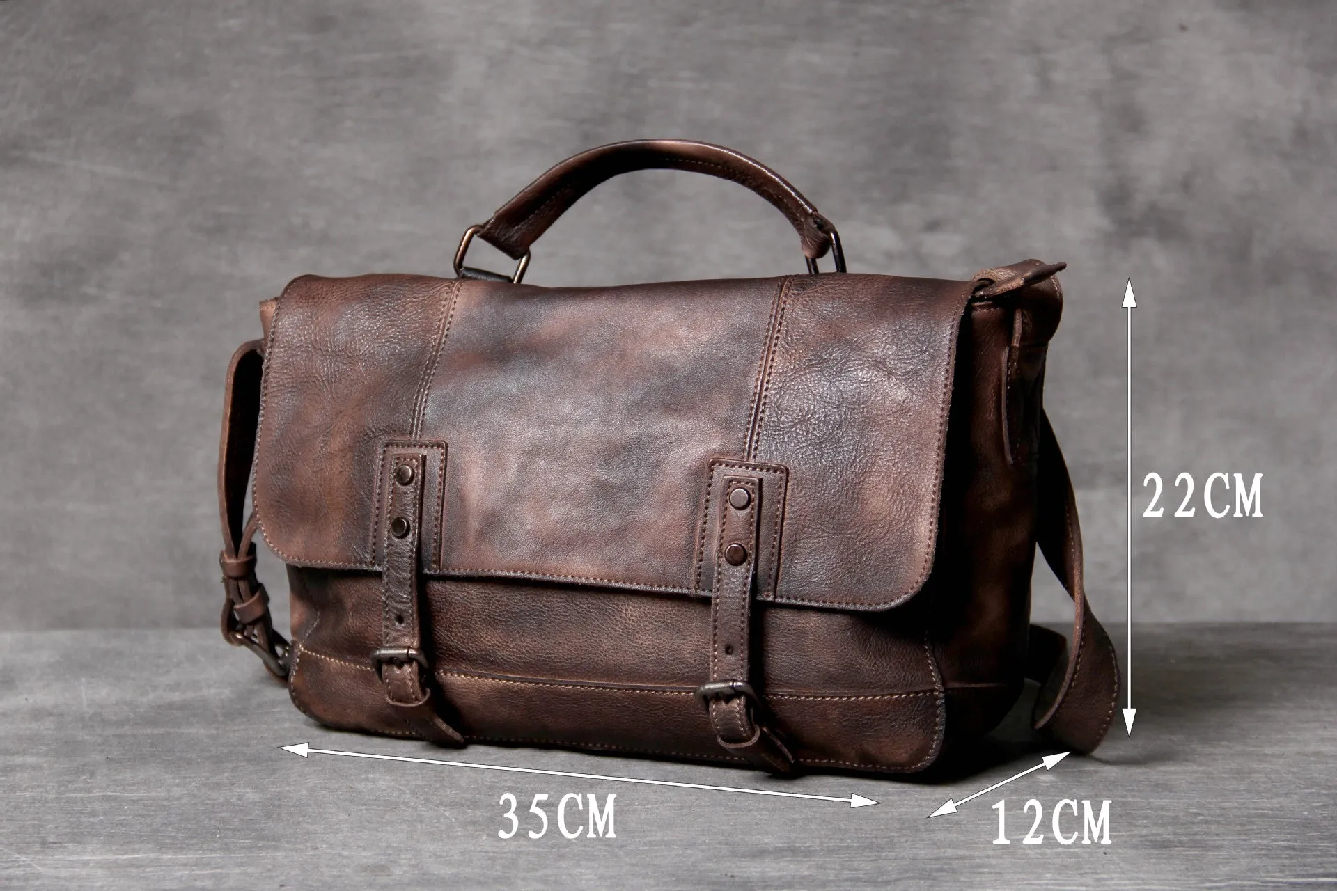 Vintage Casual Leather Crossbody Bags for Men