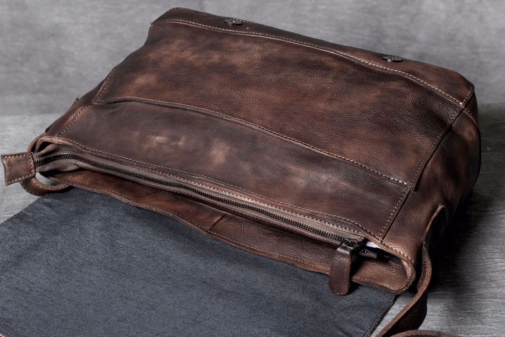 Vintage Casual Leather Crossbody Bags for Men
