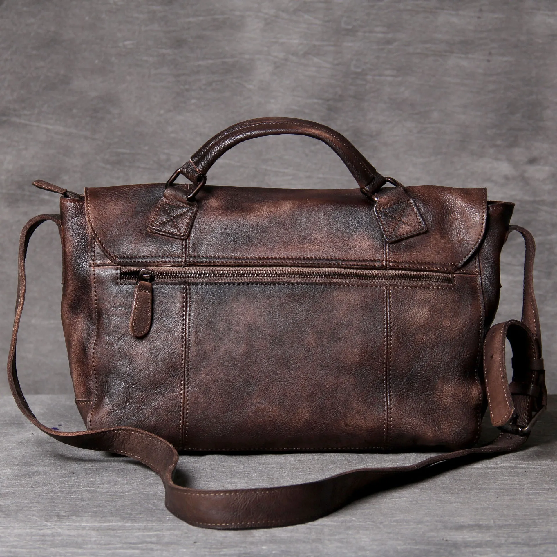 Vintage Casual Leather Crossbody Bags for Men