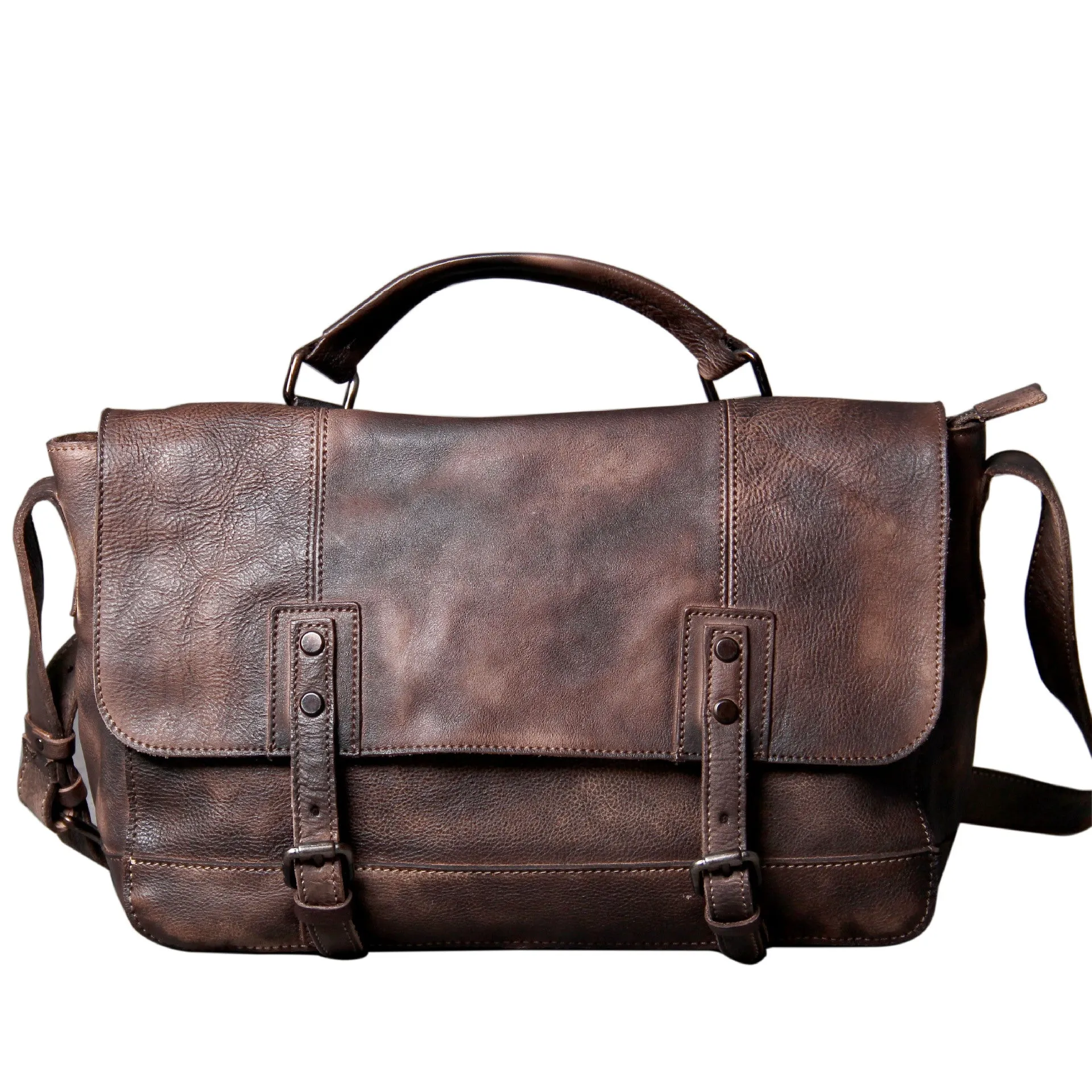 Vintage Casual Leather Crossbody Bags for Men