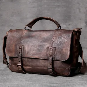 Vintage Casual Leather Crossbody Bags for Men