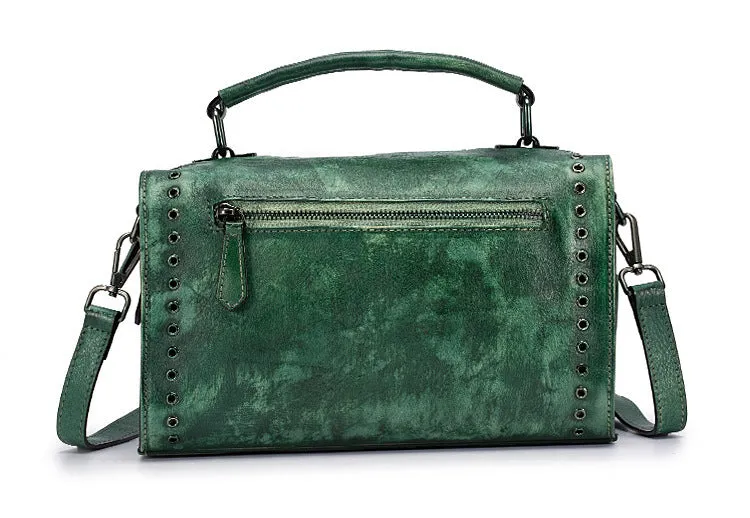Vintage Large Storage Handmade Leather Handbags 2011