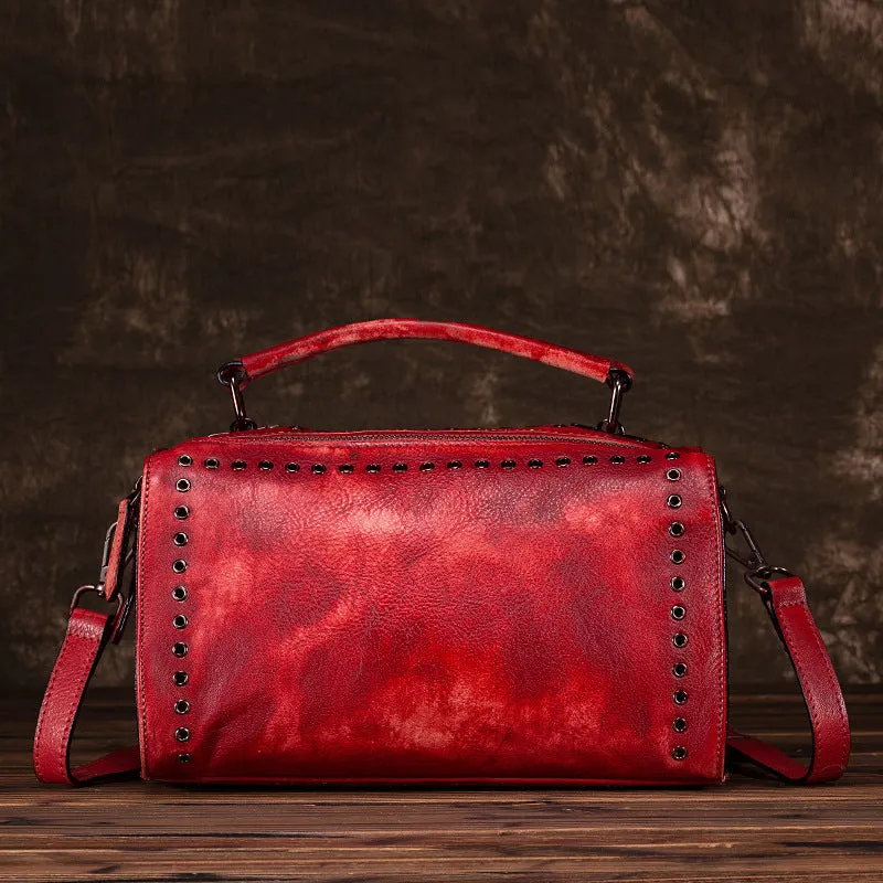 Vintage Large Storage Handmade Leather Handbags 2011