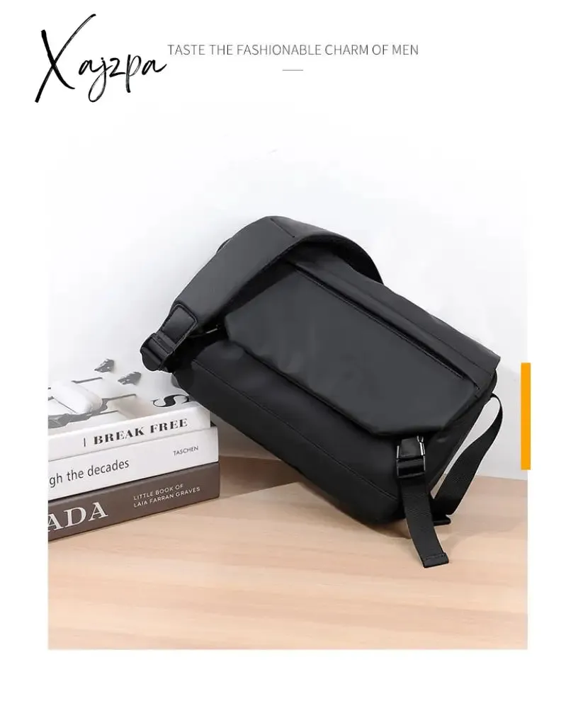 Xajzpa - Fashion Men Shoulder Crossbody Bag Nylon Cloth Messenger Bags for Man 2023 Male Designer Handbags Sports Travel Cross Satchel
