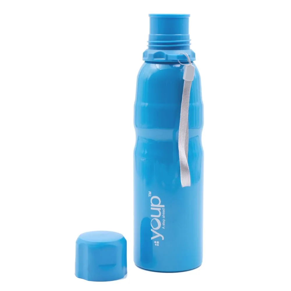 Youp Stainless Steel Blue Color Sports Series Bottle Harry - 750 Ml